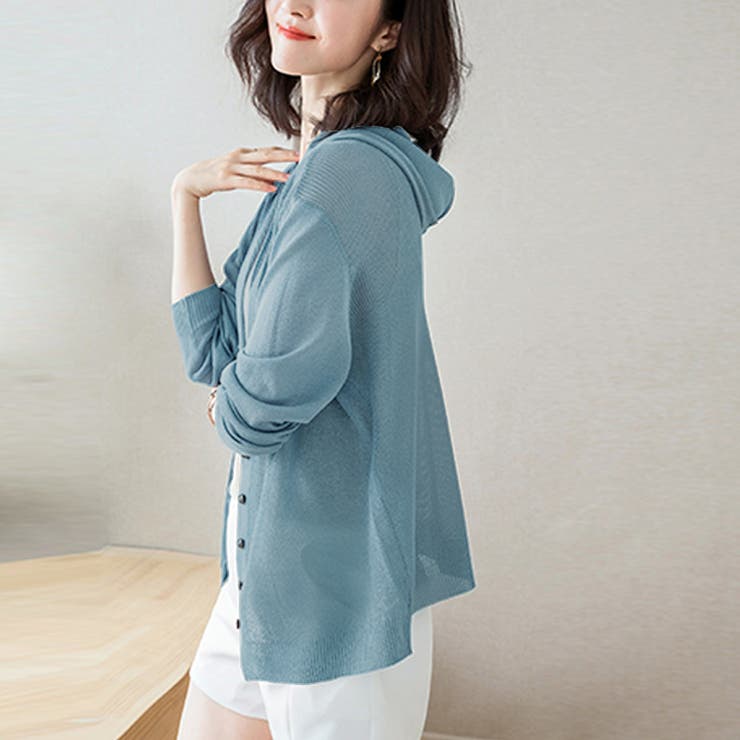 サマーニット ニットカーディガン ニットパーカー | Doux Belle  | 詳細画像12 