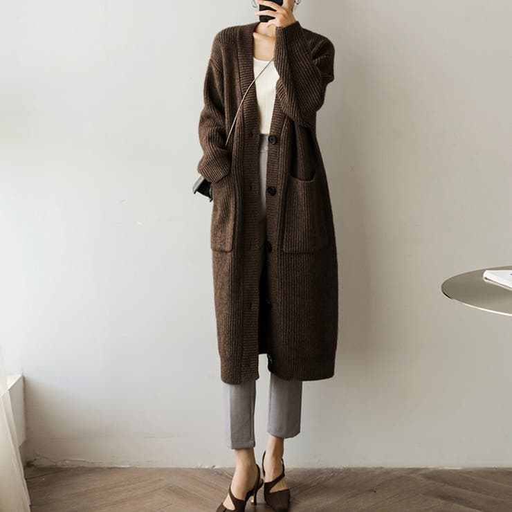 ニットカーディガン 長袖 ニットトップス | Doux Belle  | 詳細画像9 