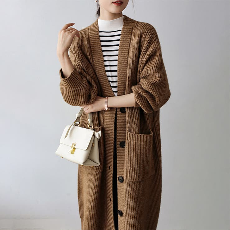 ニットカーディガン 長袖 ニットトップス | Doux Belle  | 詳細画像2 