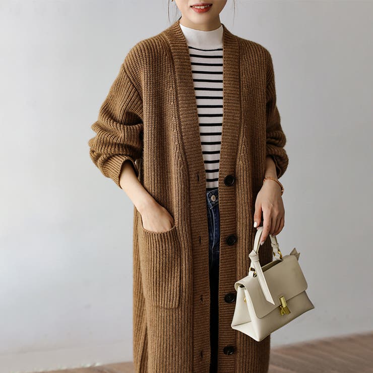 ニットカーディガン 長袖 ニットトップス | Doux Belle  | 詳細画像3 