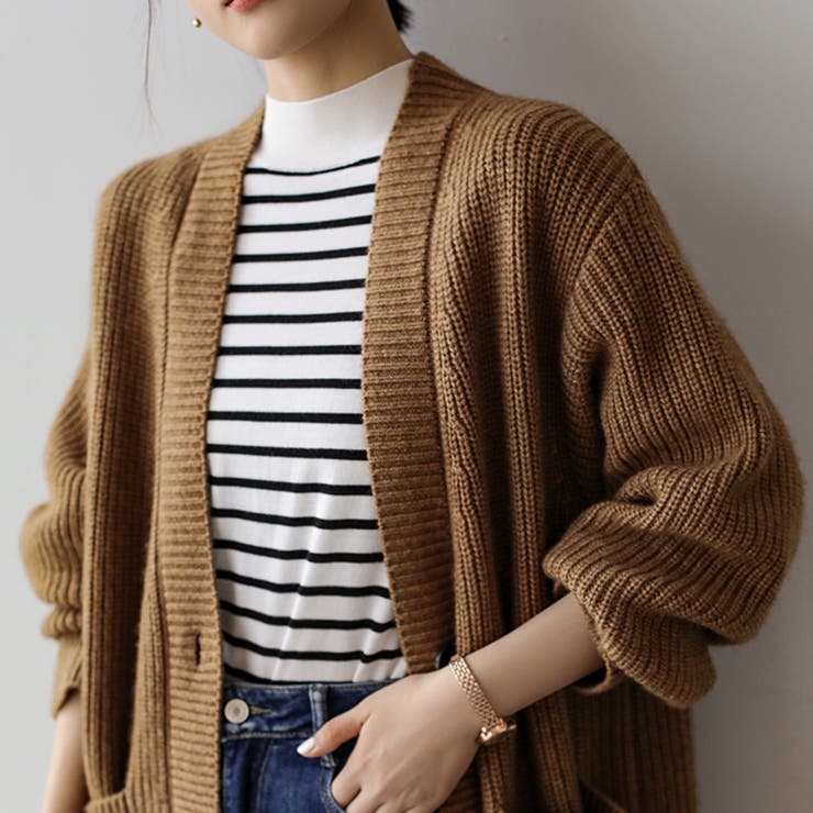 ニットカーディガン 長袖 ニットトップス | Doux Belle  | 詳細画像4 