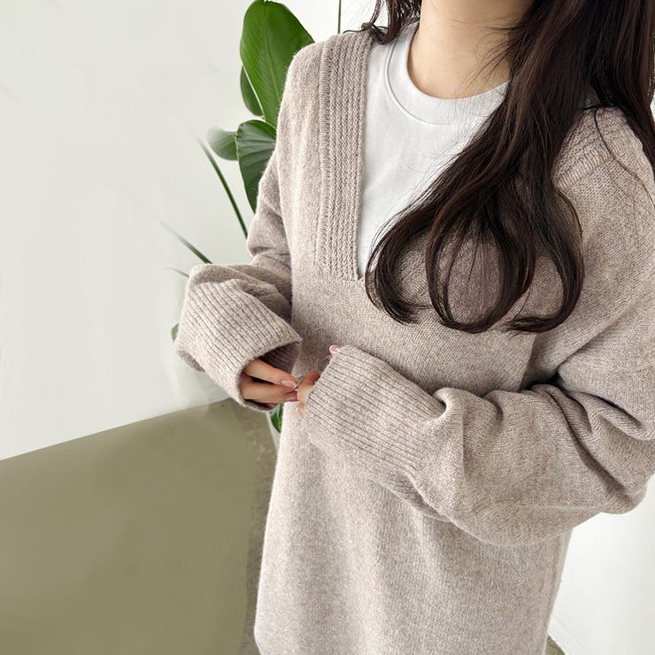 グレージュ | トップス カットソー ロング | Doux Belle 