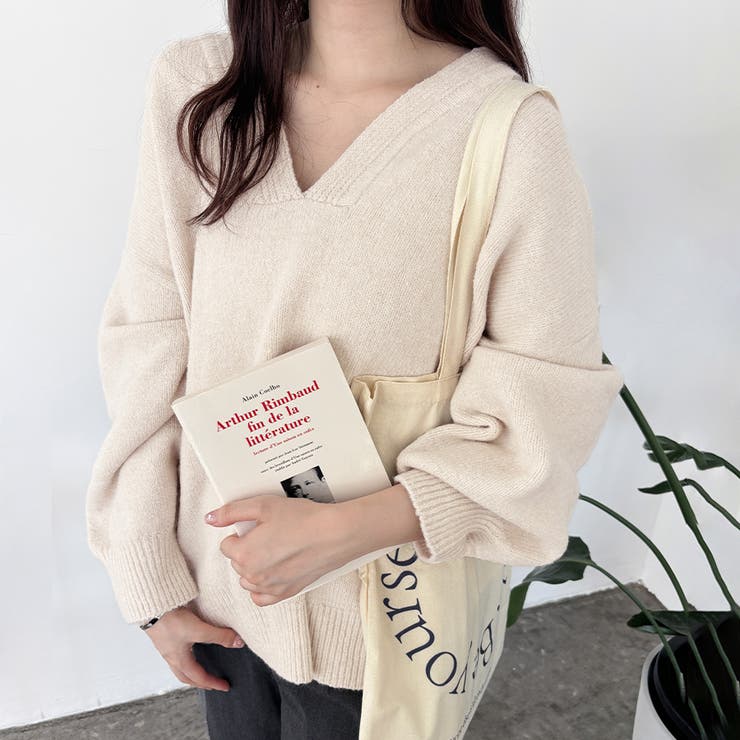 アイボリー | トップス セーター ロング | Doux Belle 