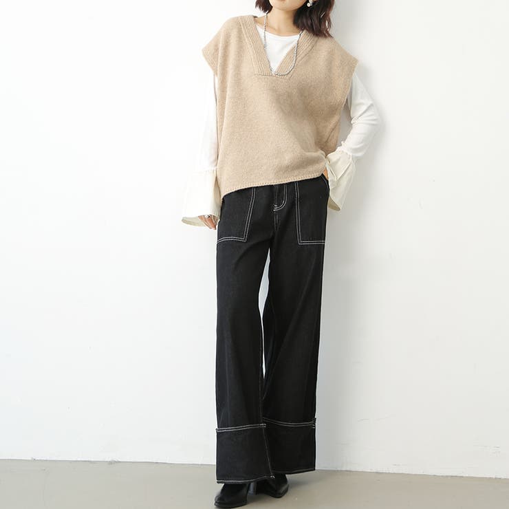 トップス ベスト ワイド | Doux Belle  | 詳細画像12 