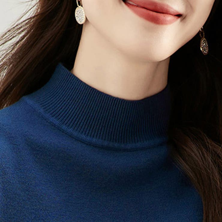 トップス リブ ニットモックネック | Doux Belle  | 詳細画像15 