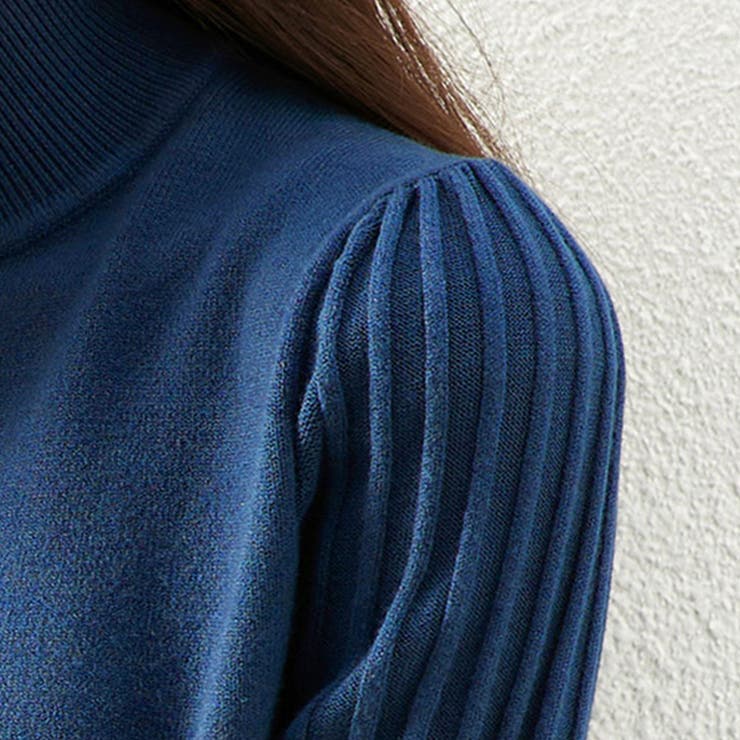 トップス リブ ニットモックネック | Doux Belle  | 詳細画像16 