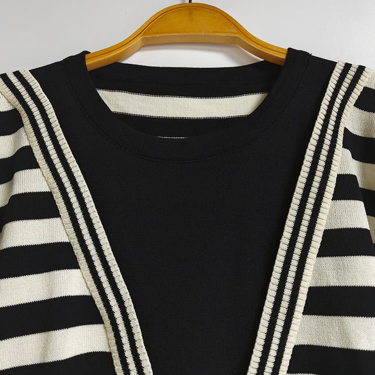 レイヤード風ニットトップス | Doux Belle  | 詳細画像14 