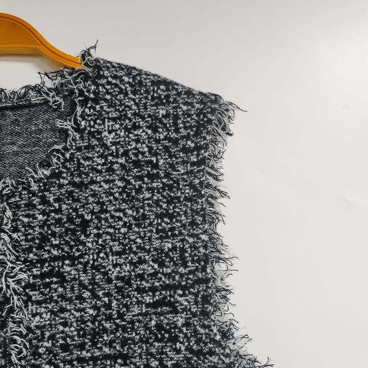 ツイード調フリンジレイヤードベスト | Doux Belle  | 詳細画像15 