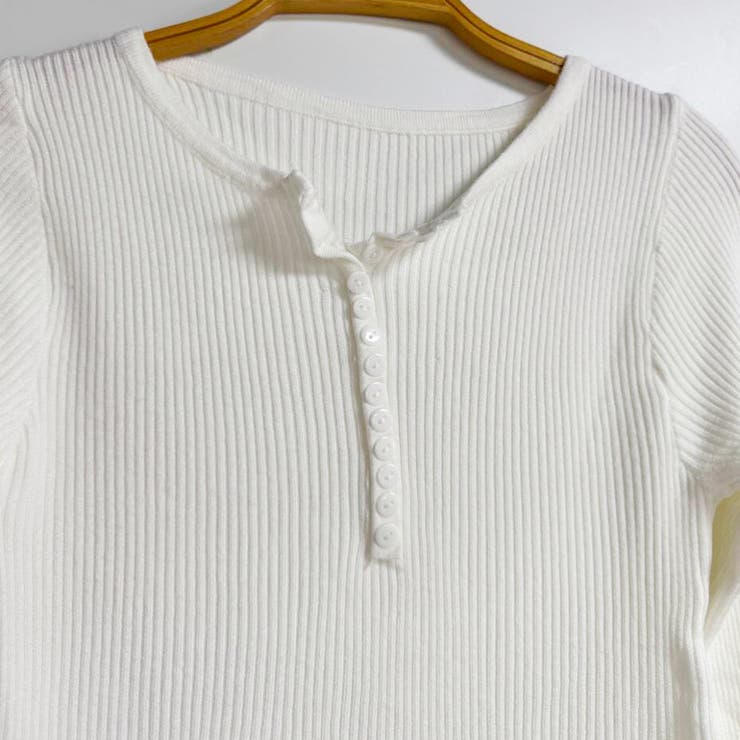 ボタンデザインリブトップス | Doux Belle  | 詳細画像20 