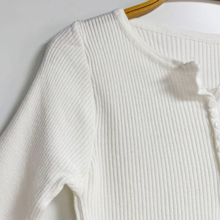 ボタンデザインリブトップス | Doux Belle  | 詳細画像21 