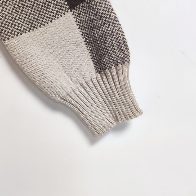 ケーブル編みボーダー袖フード付きニット | Doux Belle  | 詳細画像26 