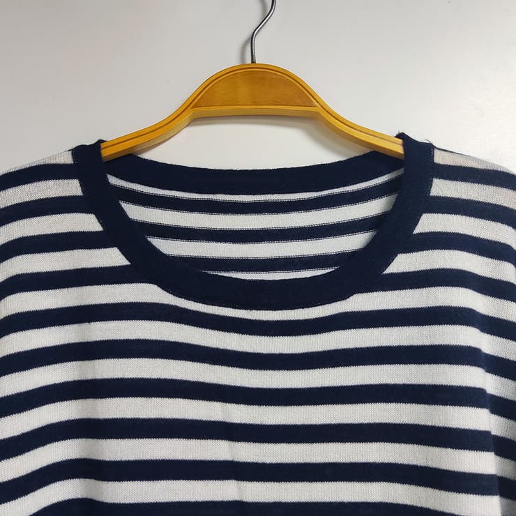 太細ボーダー切替ゆるシルエットトップス | Doux Belle  | 詳細画像9 