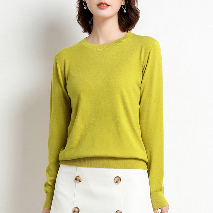 シンプルシルエットニットトップス | Doux Belle  | 詳細画像17 