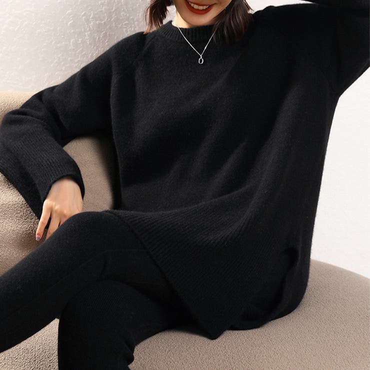 サイドスリットオーバーサイズニット | Doux Belle  | 詳細画像10 