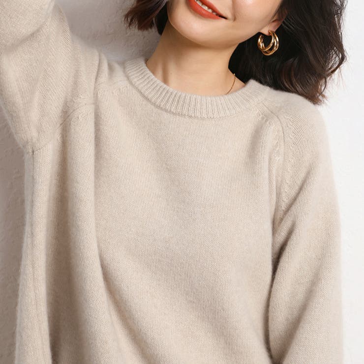 サイドスリットオーバーサイズニット | Doux Belle  | 詳細画像3 