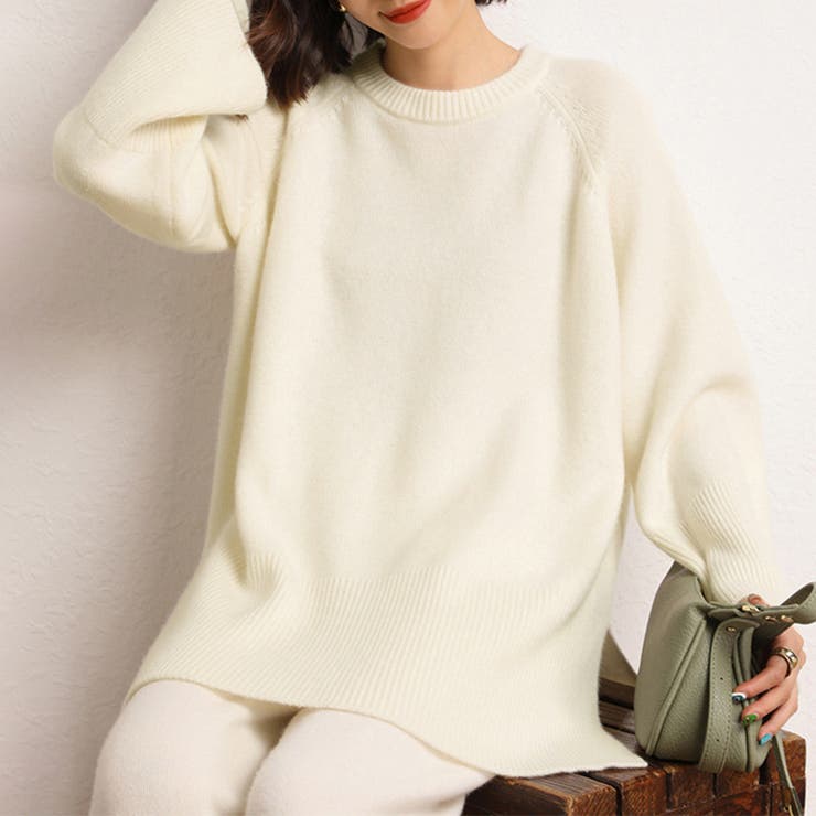 サイドスリットオーバーサイズニット | Doux Belle  | 詳細画像4 