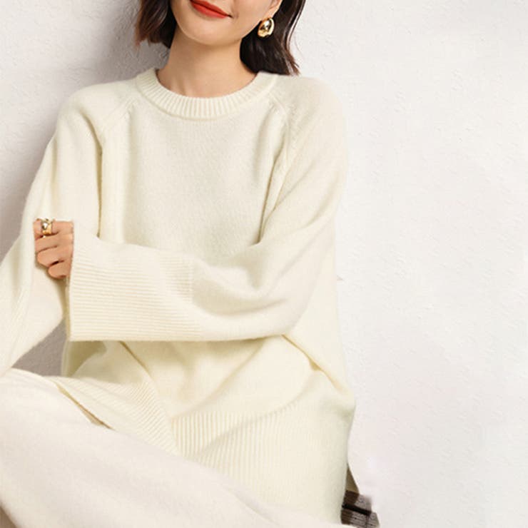 サイドスリットオーバーサイズニット | Doux Belle  | 詳細画像5 