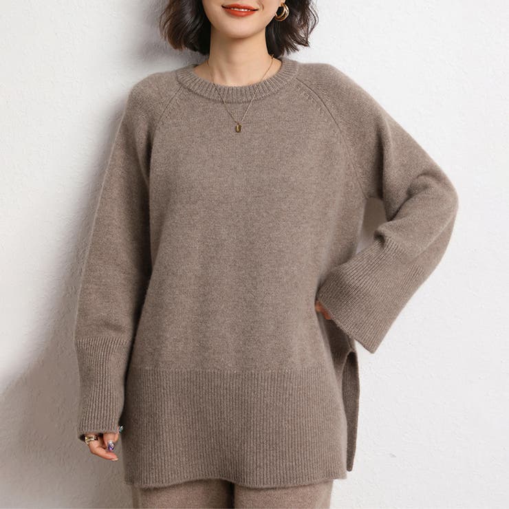 サイドスリットオーバーサイズニット | Doux Belle  | 詳細画像8 