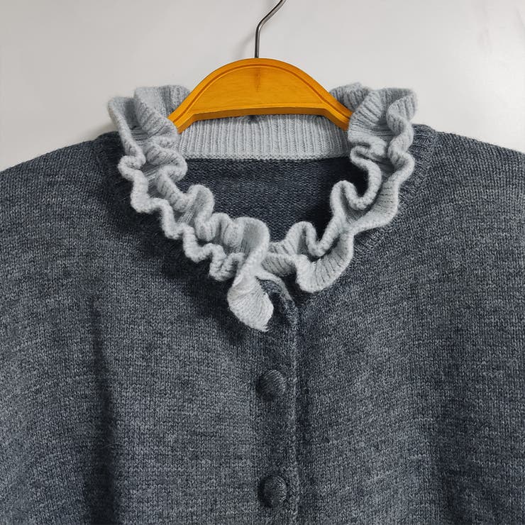 フリルデザインボタンニットトップス | Doux Belle  | 詳細画像11 