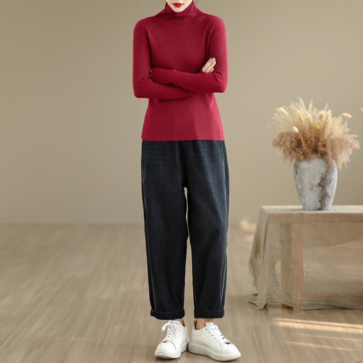 タートルネックリブニット レディース ニット | Doux Belle  | 詳細画像11 