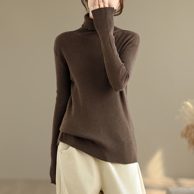 タートルネックリブニット レディース ニット | Doux Belle  | 詳細画像13 