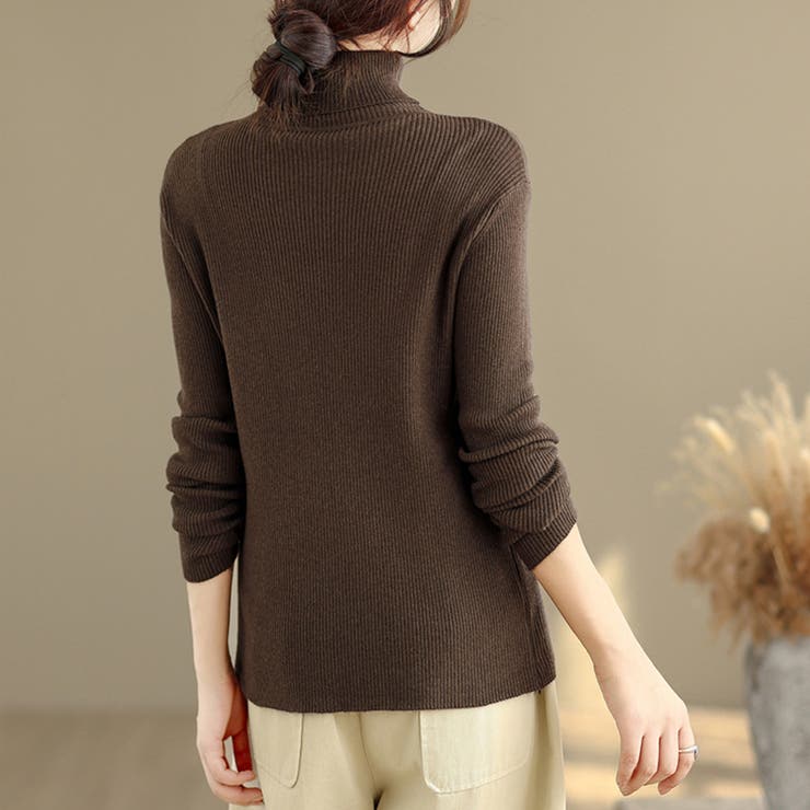 タートルネックリブニット レディース ニット | Doux Belle  | 詳細画像14 