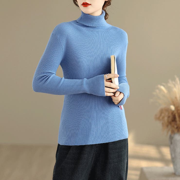 タートルネックリブニット レディース ニット | Doux Belle  | 詳細画像5 