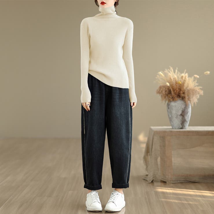 タートルネックリブニット レディース ニット | Doux Belle  | 詳細画像8 