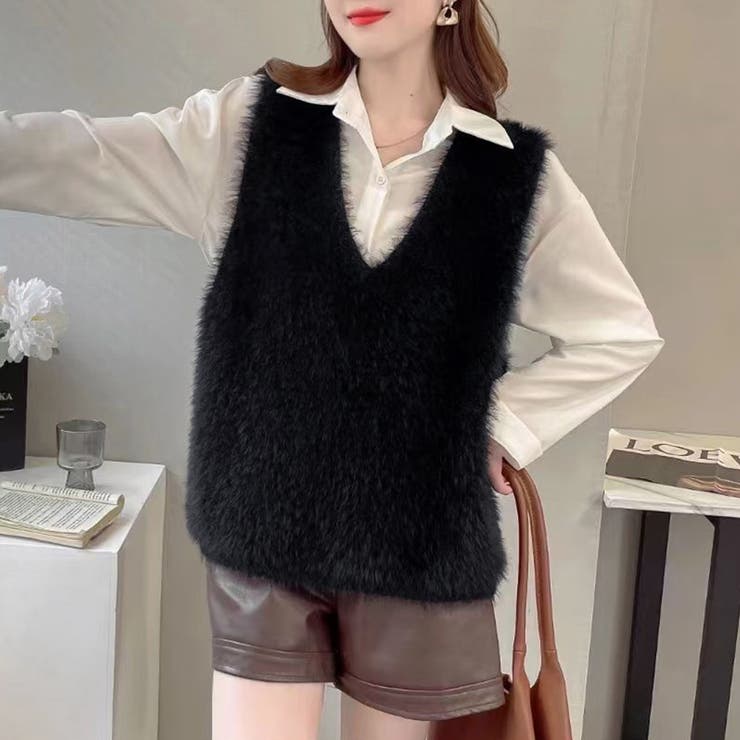 フェイクファーベスト | Doux Belle  | 詳細画像11 