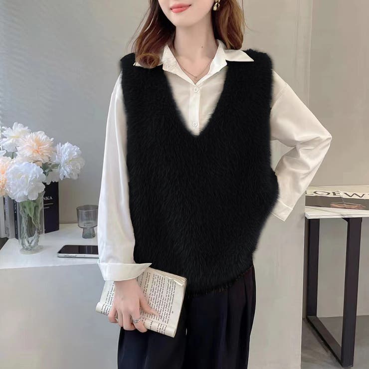 フェイクファーベスト | Doux Belle  | 詳細画像12 