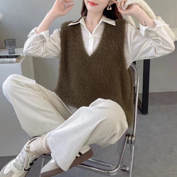 フェイクファーベスト | Doux Belle  | 詳細画像3 