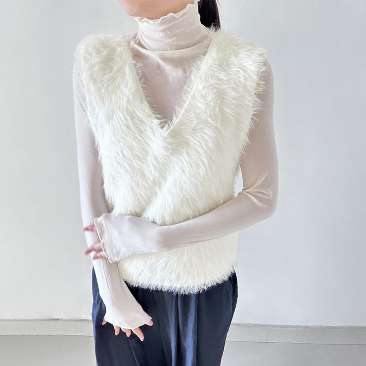 フェイクファーベスト | Doux Belle  | 詳細画像4 