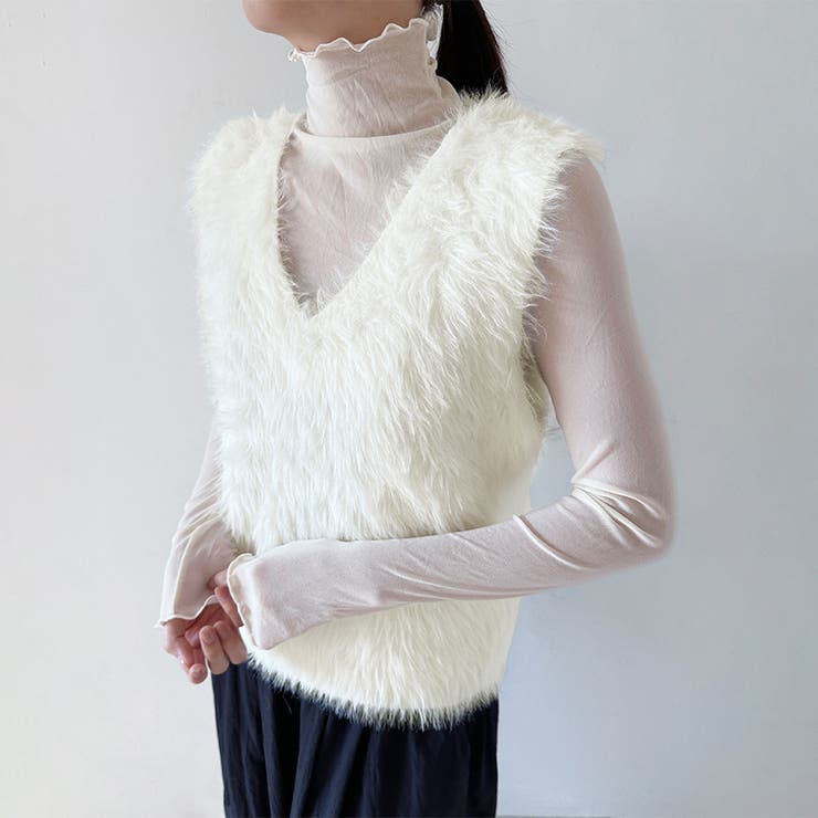 フェイクファーベスト | Doux Belle  | 詳細画像5 