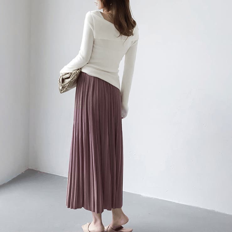 折り返しネックオフショル風トップス | Doux Belle  | 詳細画像19 