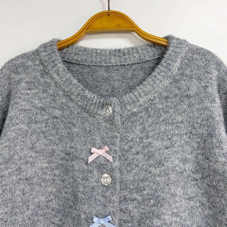 リボン＆フラワー刺繍ニットカーディガン レディース トップス | Doux Belle  | 詳細画像15 
