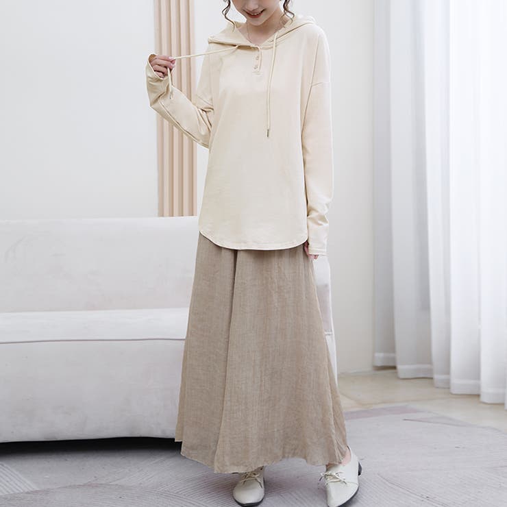 パーカー レディース 薄手 スウェット プルオーバー フード付き | Doux Belle  | 詳細画像18 