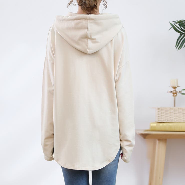 パーカー レディース 薄手 スウェット プルオーバー フード付き | Doux Belle  | 詳細画像24 