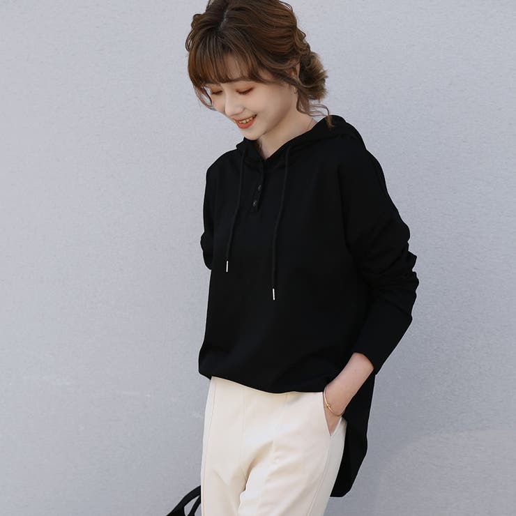 パーカー レディース 薄手 スウェット プルオーバー フード付き | Doux Belle  | 詳細画像40 