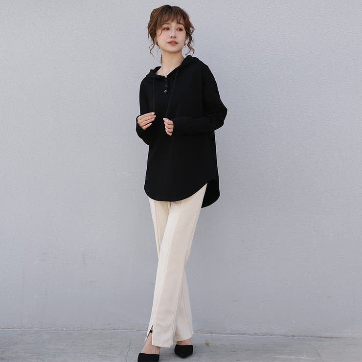 パーカー レディース 薄手 スウェット プルオーバー フード付き | Doux Belle  | 詳細画像41 