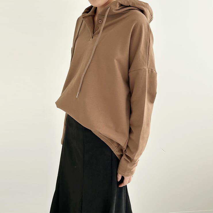 パーカー レディース 薄手 スウェット プルオーバー フード付き | Doux Belle  | 詳細画像13 