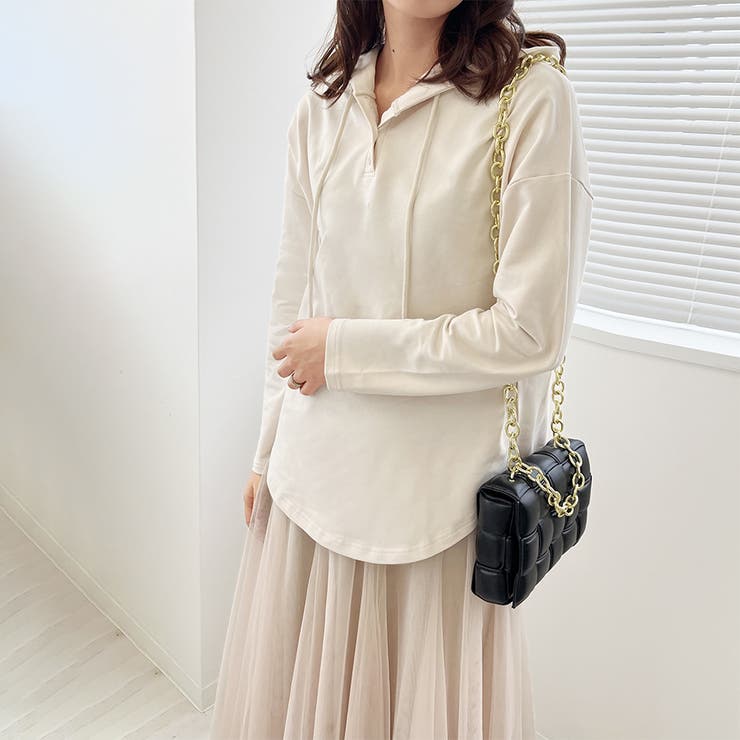 パーカー レディース 薄手 スウェット プルオーバー フード付き | Doux Belle  | 詳細画像26 