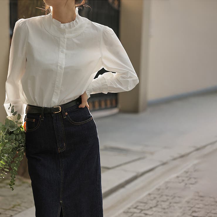 シャツ シャツ ギャザーブラウス | Doux Belle  | 詳細画像10 