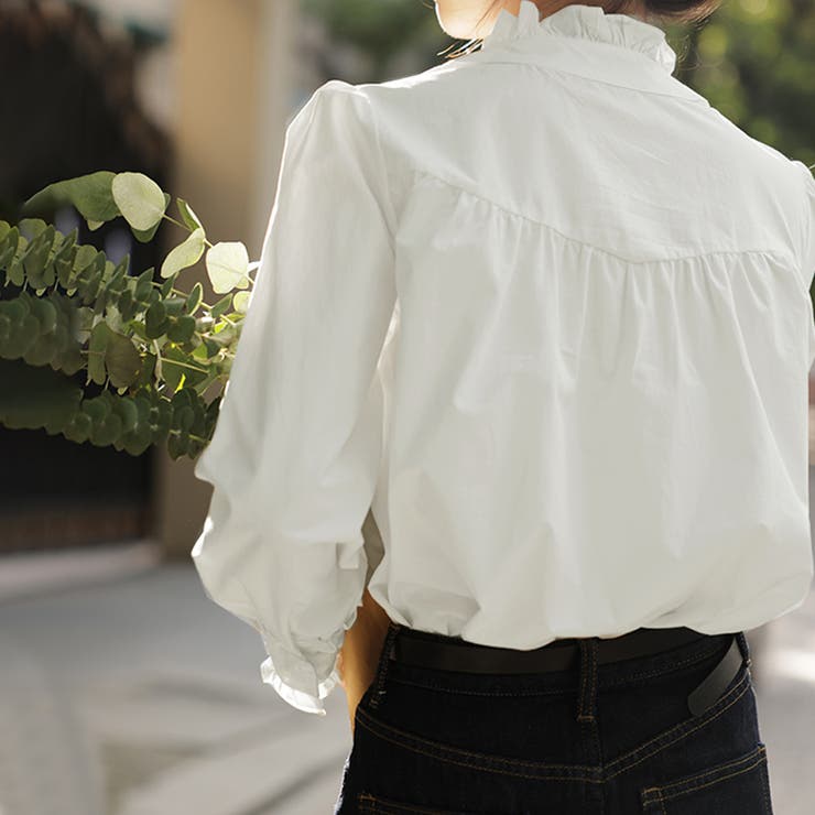 シャツ シャツ ギャザーブラウス | Doux Belle  | 詳細画像11 