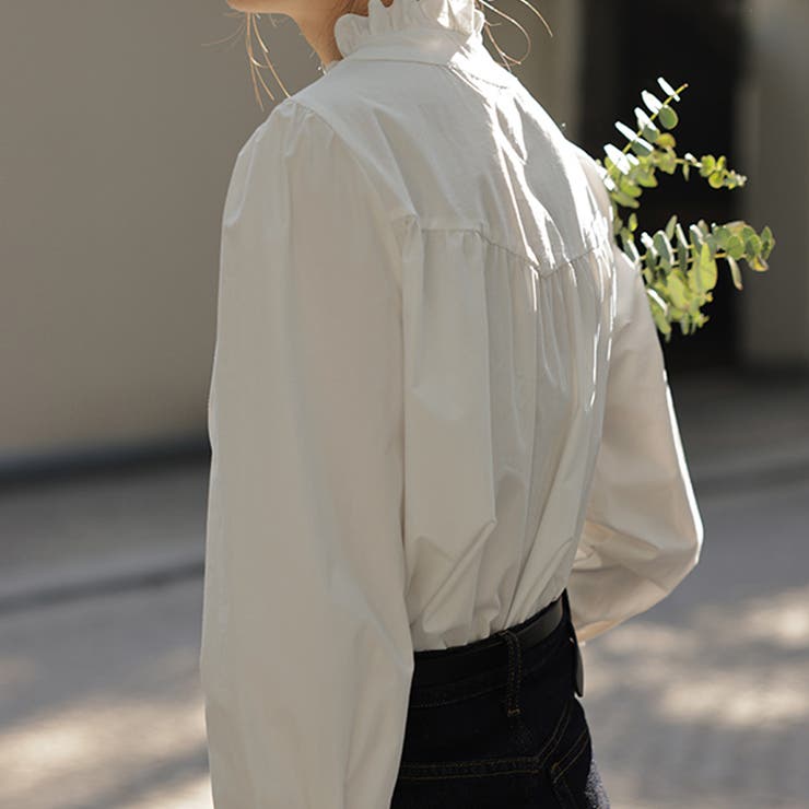 シャツ シャツ ギャザーブラウス | Doux Belle  | 詳細画像5 