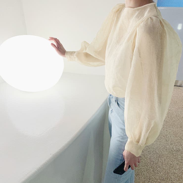 シースルートップス シアーシャツ ブラウス | Doux Belle  | 詳細画像5 