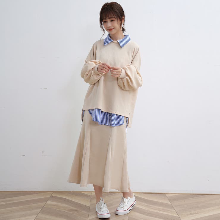 ストライプシャツ ロングシャツ シャツ | Doux Belle  | 詳細画像42 