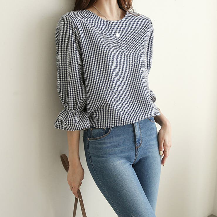 シャツ ブラウン レディース | Doux Belle  | 詳細画像9 