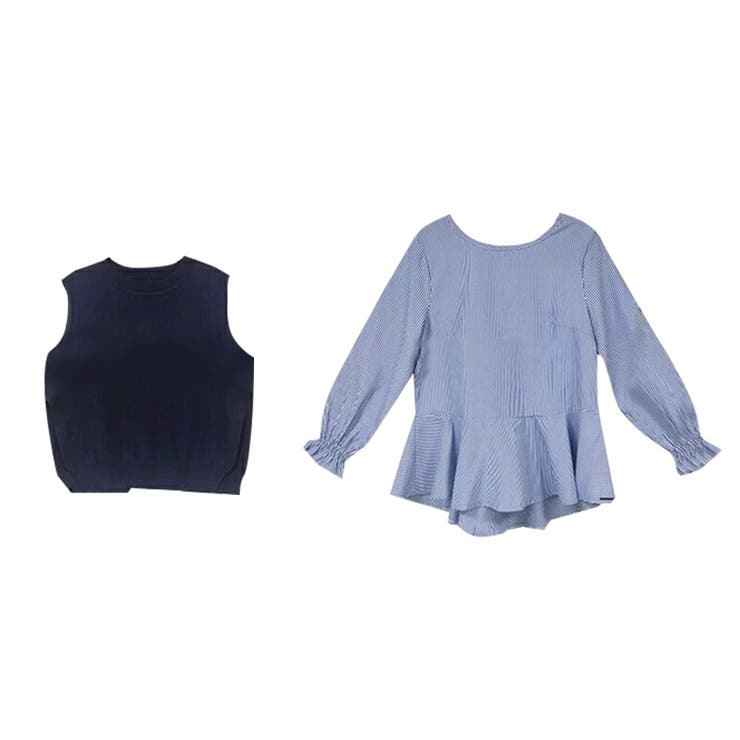 シャツセット 重ね着 ブラウス | Doux Belle  | 詳細画像22 