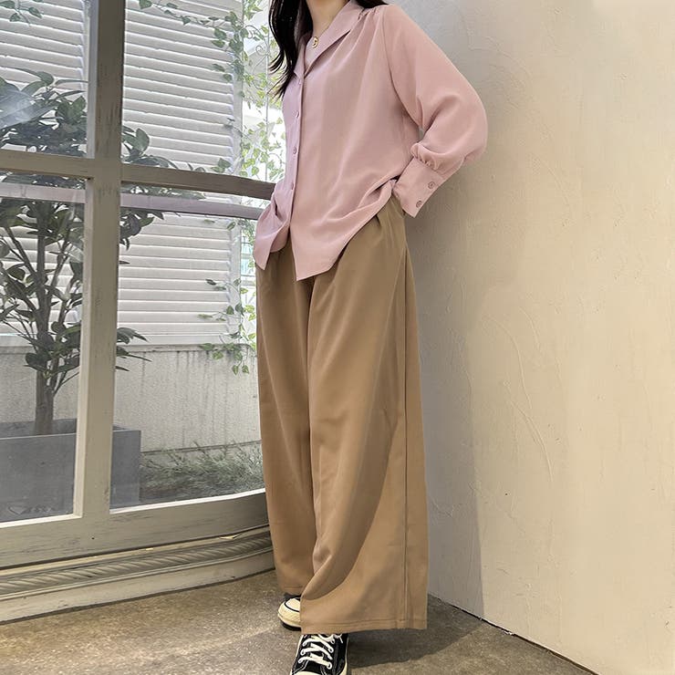 シャツ レディース トップス 長袖 ブラウス オーペンカラー | Doux Belle  | 詳細画像2 