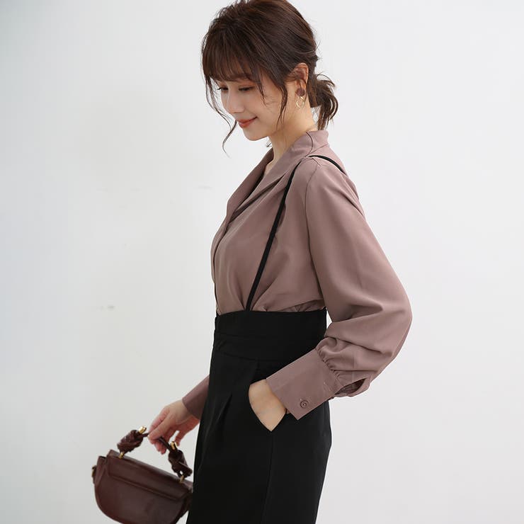 シャツ レディース トップス 長袖 ブラウス オーペンカラー | Doux Belle  | 詳細画像24 